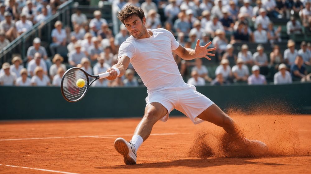 Tennis sur terre battue, comme à Roland-Garros