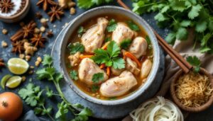 Soupe de poulet vietnamienne (style phở)