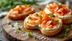 Tartines fondantes poireaux-crème et saumon fumé : une idée de dîner rapide et ultra savoureux avec 5 ingrédients seulement