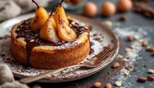 Un dessert poire-chocolat, plus fondant qu’un cake classique