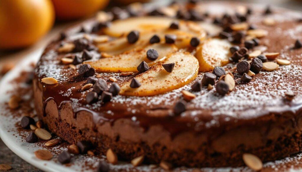 Gâteau invisible poires, chocolat et amandes : la version ultra gourmande qui allie fondant et légèreté