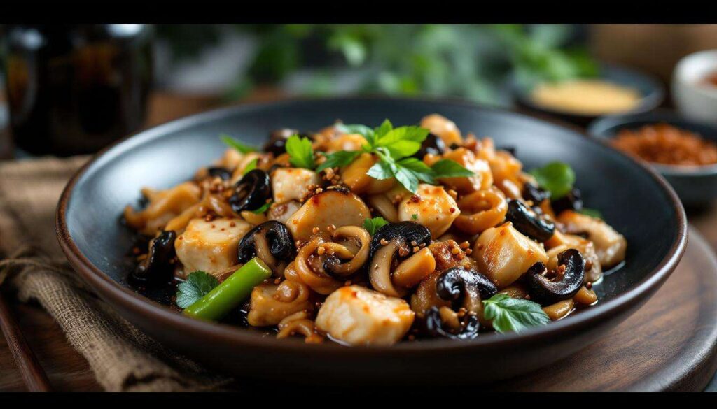 Poulet sauté aux champignons noirs et bambou : le plat chinois ultra-facile qui fait toujours son effet