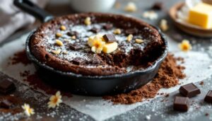 Ce brownie sans four va vous rendre accro : cuisson à la poêle, cœur coulant et succès garanti même chez les sceptiques
