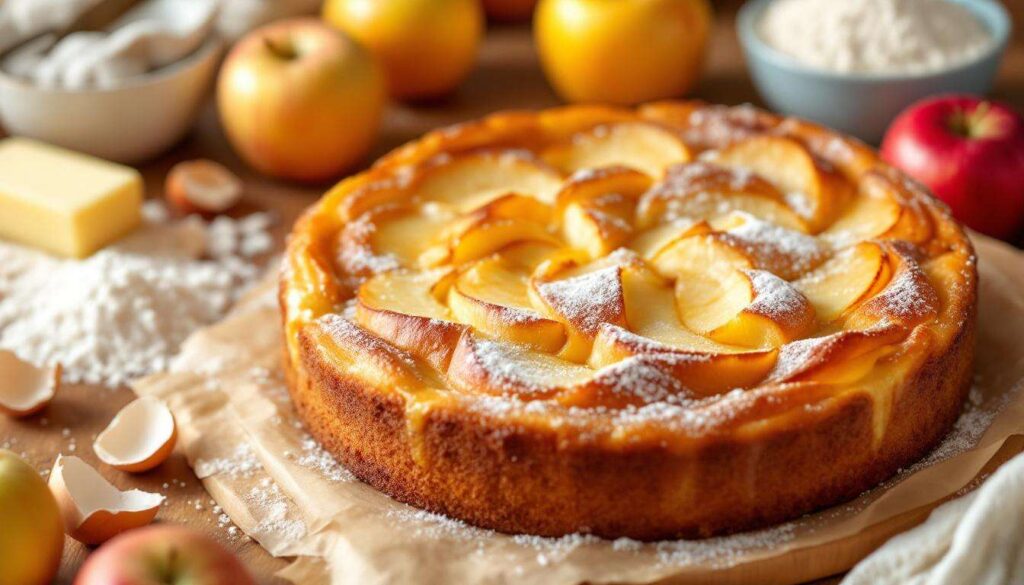 Gâteau aux pommes : l'astuce du beurre chaud qui caramélise merveilleusement et transforme votre dessert en chef‑d'œuvre