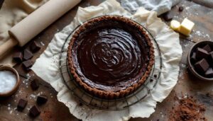 Découvrez la tarte au chocolat toute simple de Joël Robuchon