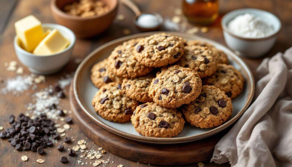 Voici ces biscuits aux flocons d'avoine raisins et chocolat, ultra gourmands mais légers, à essayer dès maintenant