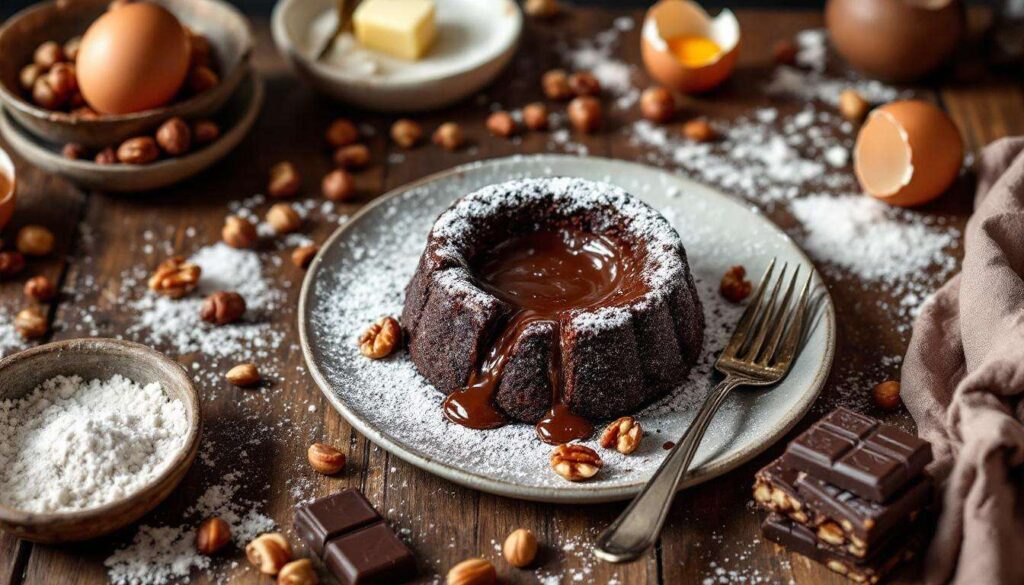 Gâteau fondant praliné-chocolat : un dessert rapide au cœur ultra moelleux