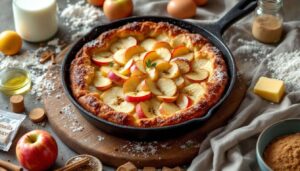 Je prépare ce gâteau aux pommes à la poêle : simple, rapide, sans four et 100 % gourmandise