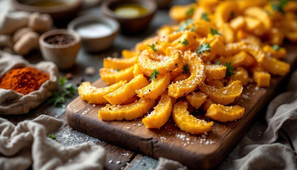 Frites de courge au parmesan : l’astuce saine pour remplacer les frites classiques